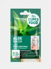 Маска для лица увлажняющая Алоэ серии FITO SUPERFOOD, 10мл, комплект 3 шт