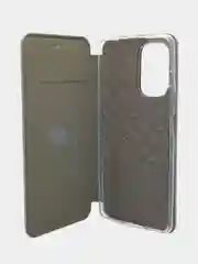 Серебряный чехол книжка Xiaomi POCO F3, POCO M3, POCO X3 NFC, POCO X3 PRO с функцией подставки