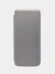 Серебряный чехол книжка Xiaomi POCO F3, POCO M3, POCO X3 NFC, POCO X3 PRO с функцией подставки