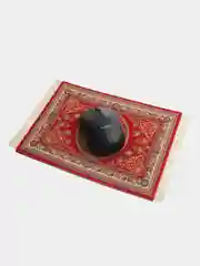 Коралловый восточный игровой коврик для компьютерной мыши КАРТОФАН с бахромой и рисунком текстильный