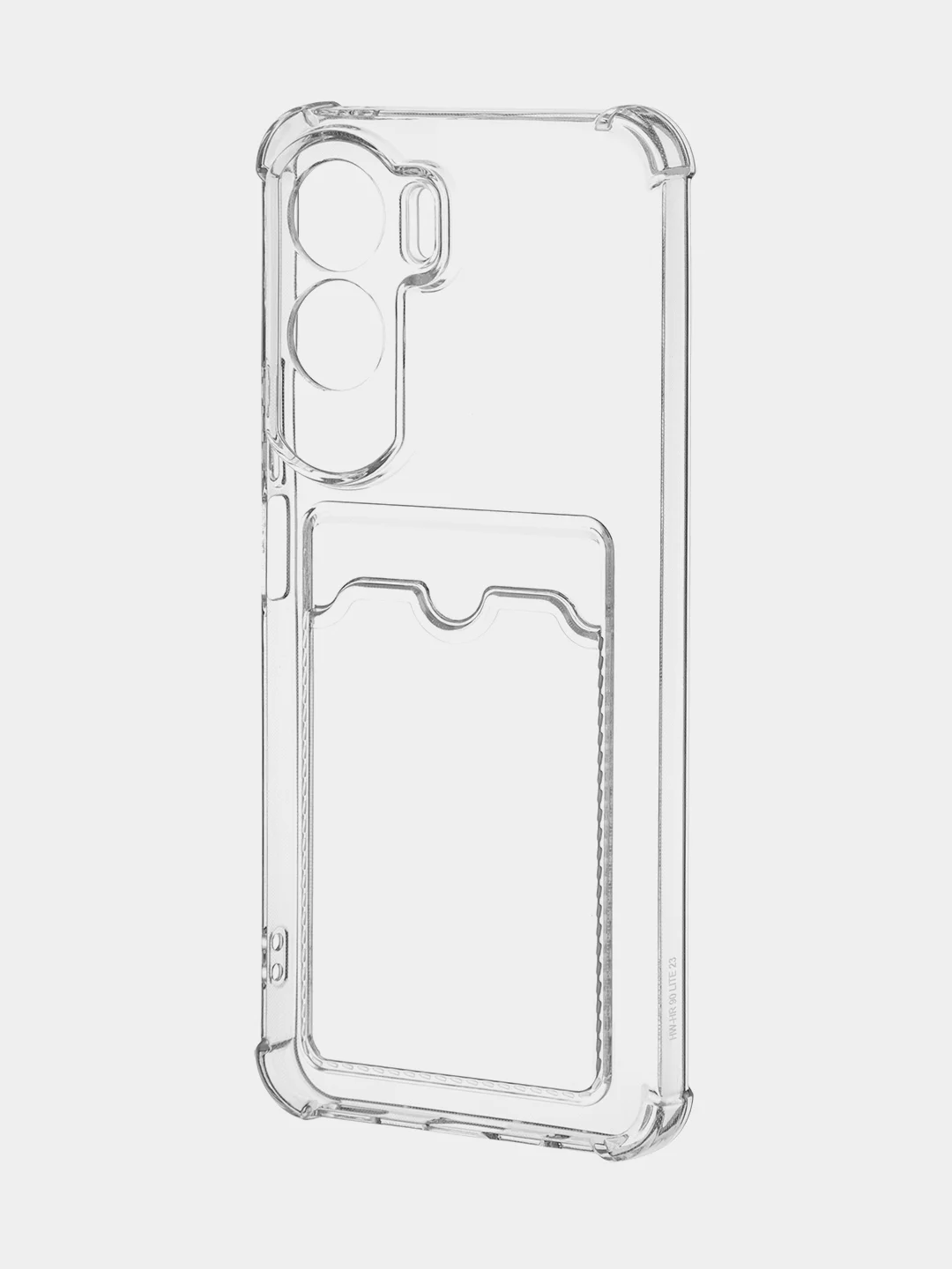 Прозрачный чехол для Honor 90 Lite, Honor X50i противоударный, ROSCO, силиконовый с карманом для карт