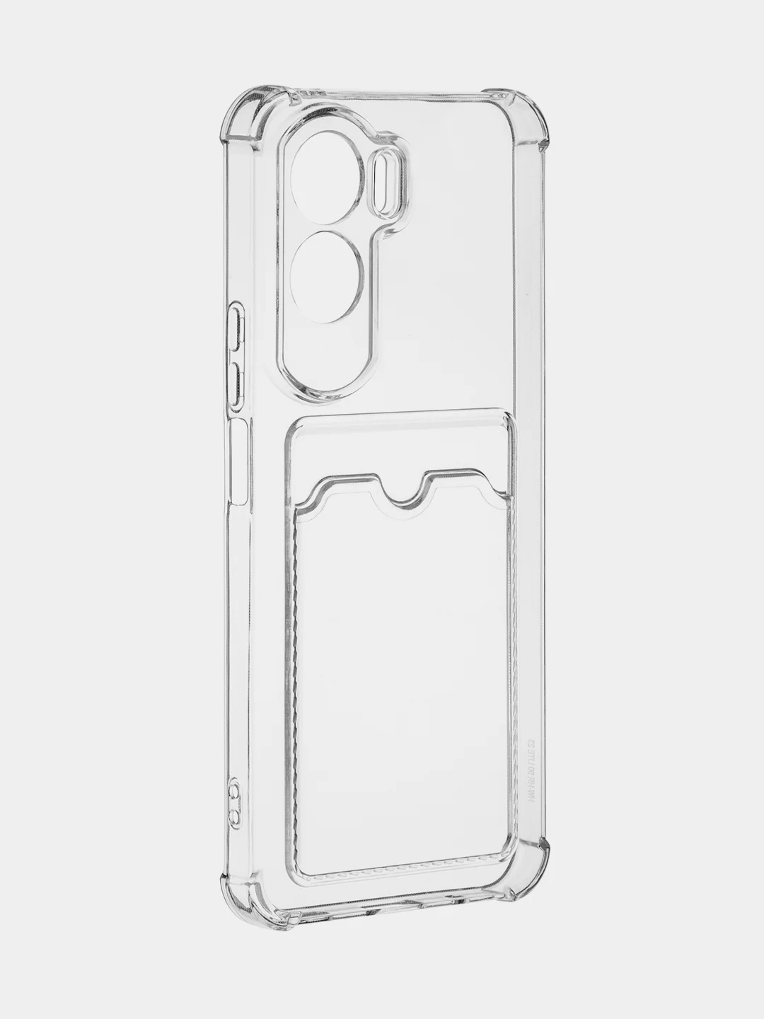 Прозрачный чехол для Honor 90 Lite, Honor X50i противоударный, ROSCO, силиконовый с карманом для карт