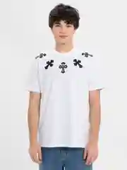Белый футболка Chrome Hearts