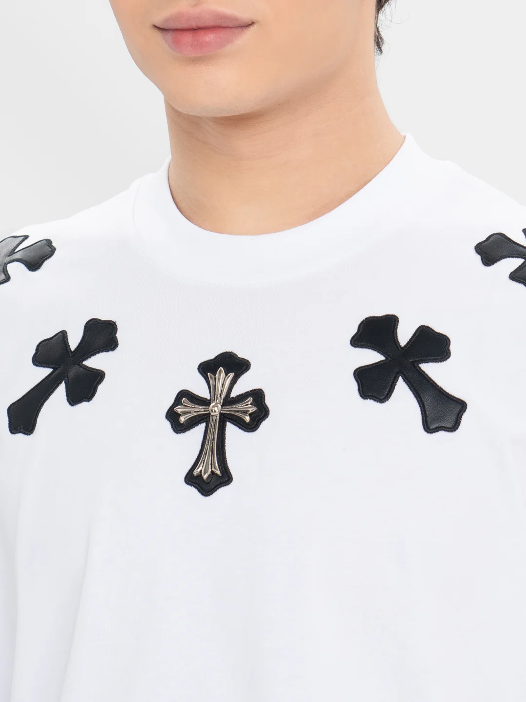 Белый футболка Chrome Hearts