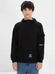 Черный худи мужской