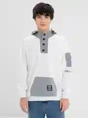 Белый худи мужской