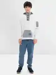 Белый худи мужской