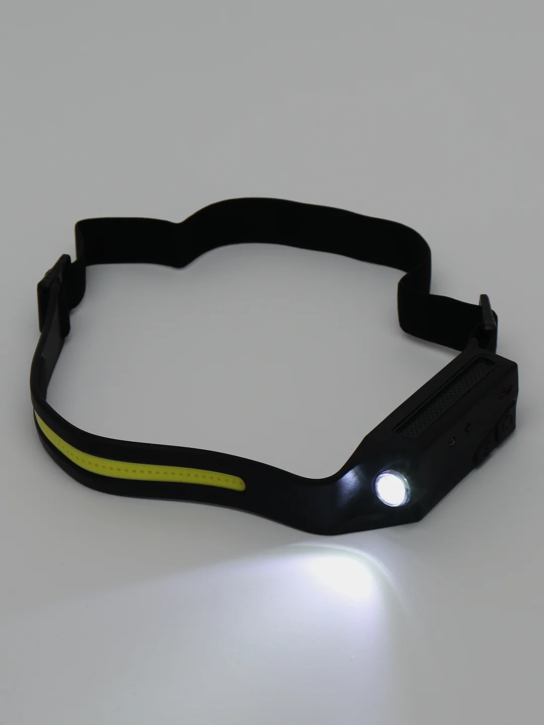 Фонарь налобный с аккумулятором, светодиодный, USB