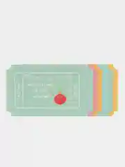 Зеленый новогодние купоны исполнения желаний