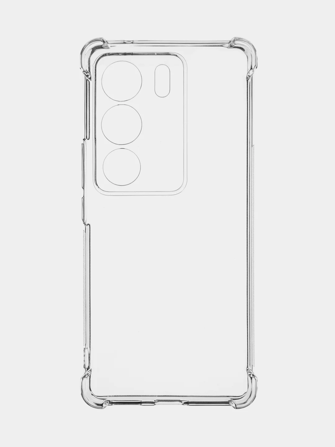Прозрачный противоударный чехол Vivo V29, силиконовый, ROSCO, с сеткой от прилипания, усиленные углы