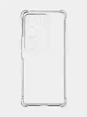 Прозрачный противоударный чехол Vivo V29, силиконовый, ROSCO, с сеткой от прилипания, усиленные углы