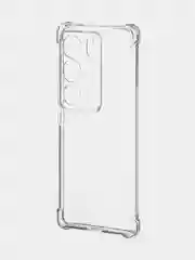 Прозрачный противоударный чехол Vivo V29, силиконовый, ROSCO, с сеткой от прилипания, усиленные углы