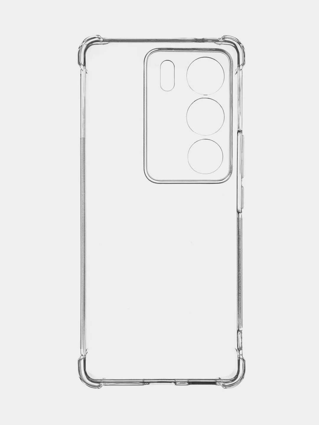 Прозрачный противоударный чехол Vivo V29, силиконовый, ROSCO, с сеткой от прилипания, усиленные углы