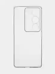 Прозрачный чехол для Vivo V29 матовый, прозрачный Rosco, силиконовый, с защитой камер