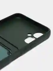 Зеленый чехол для Tecno Spark 9 Pro (Техно Спарк 9 Про), с карманом для карт