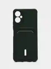 Зеленый чехол для Tecno Spark 9 Pro (Техно Спарк 9 Про), с карманом для карт