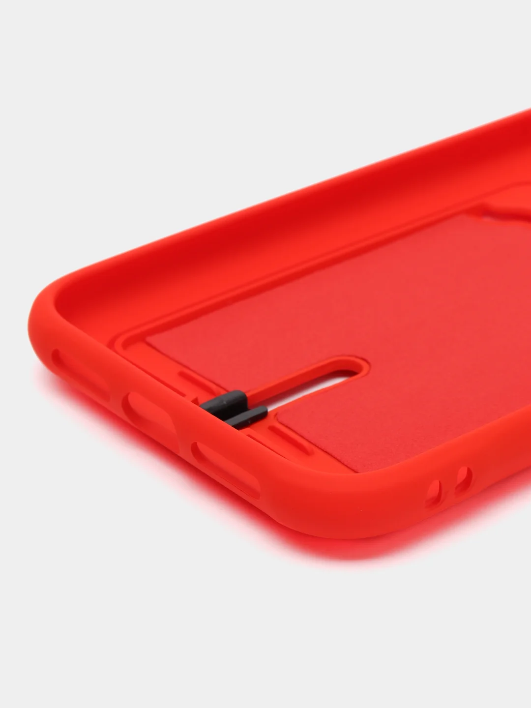 Красный чехол для iPhone 15/14/13/12/11/Pro/Max/Mini/Plus/X/Xr/Xs/7/8 Plus/SE с карманом для карт