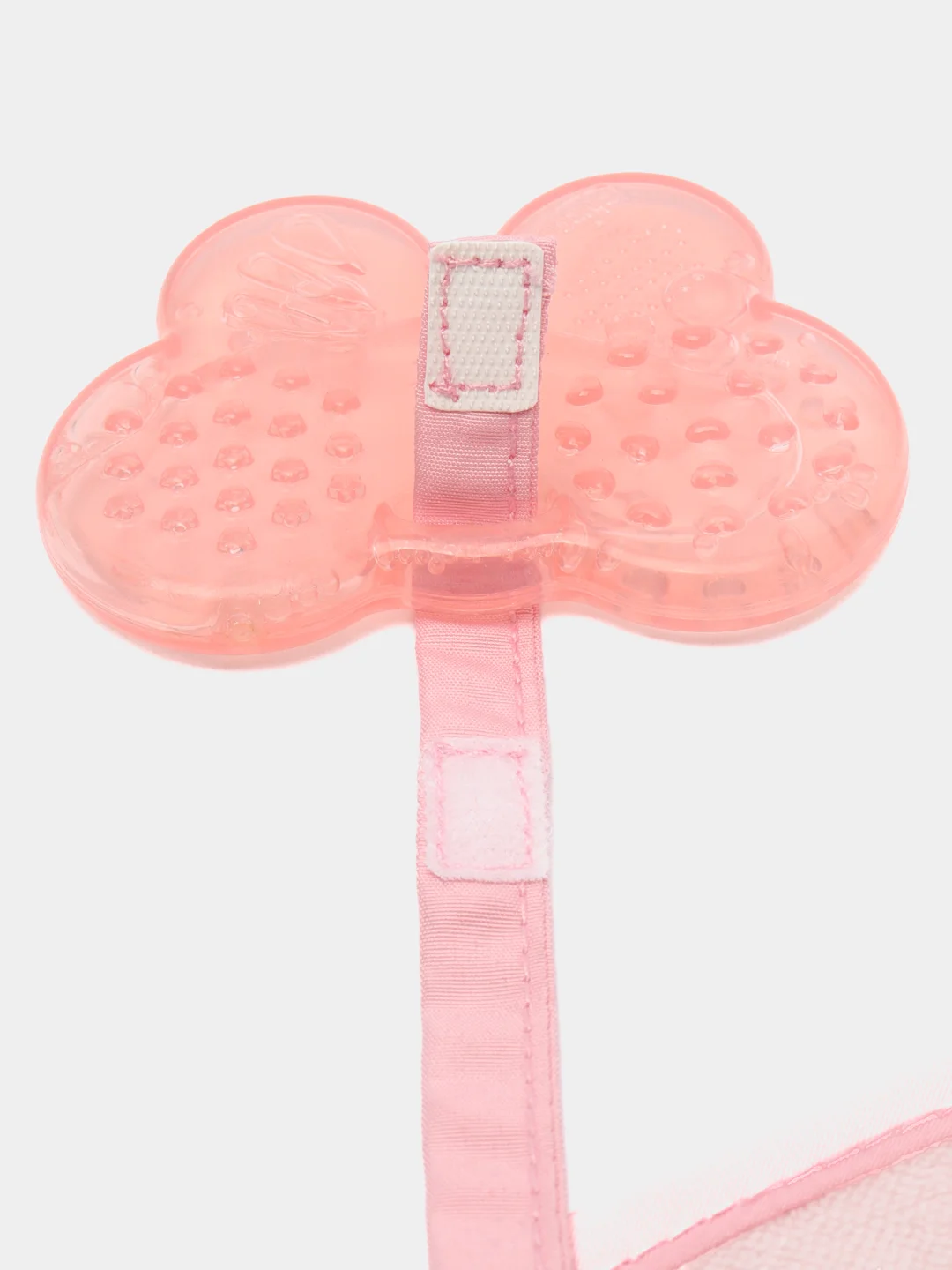 Chicco нагрудник, с прорезывателем Fresh 3 в 1, 4+ мес, розовый