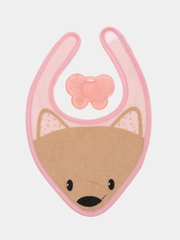 Chicco нагрудник, с прорезывателем Fresh 3 в 1, 4+ мес, розовый