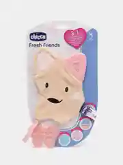 Chicco игрушка-прорезыватель Fresh Friends 3-в-1, 4 мес+, розовый