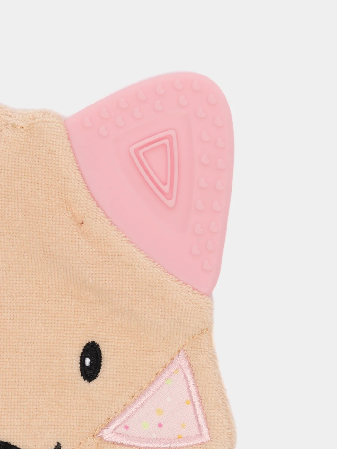 Chicco игрушка-прорезыватель Fresh Friends 3-в-1, 4 мес+, розовый