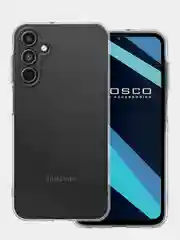 Прозрачный чехол для Samsung Galaxy A15 силиконовый Rosco матовый / прозрачный тонкий с защитой камер