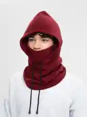Бордовый балаклава утепленная