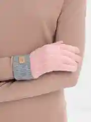 Розовый перчатки женские