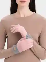 Розовый перчатки женские
