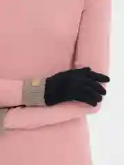Черный перчатки женские