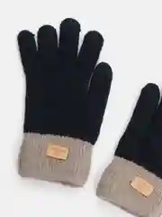 Черный перчатки женские