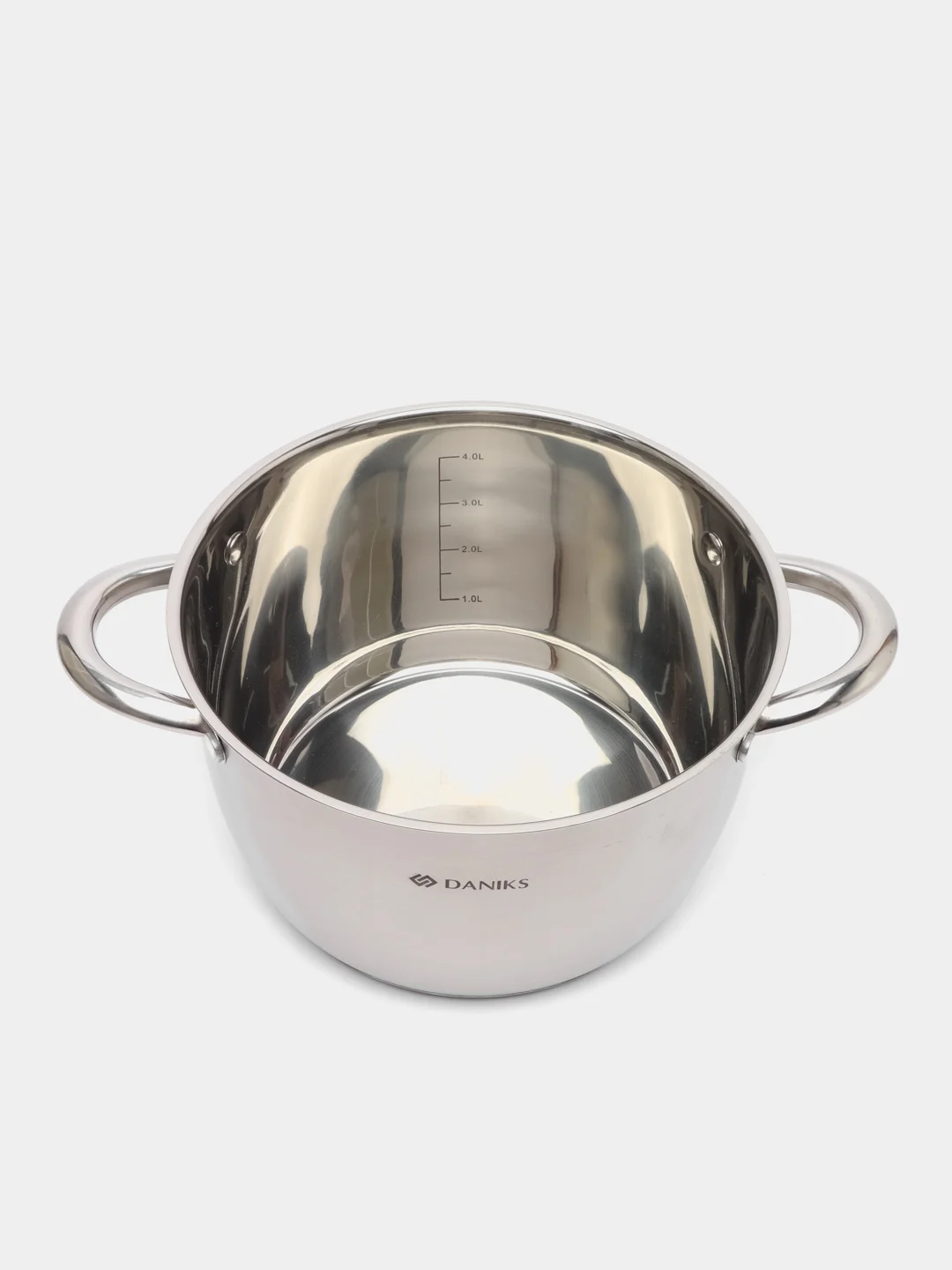 Кастрюля нержавейка, 5 л, с крышкой, Daniks Перл, GS-01205-22