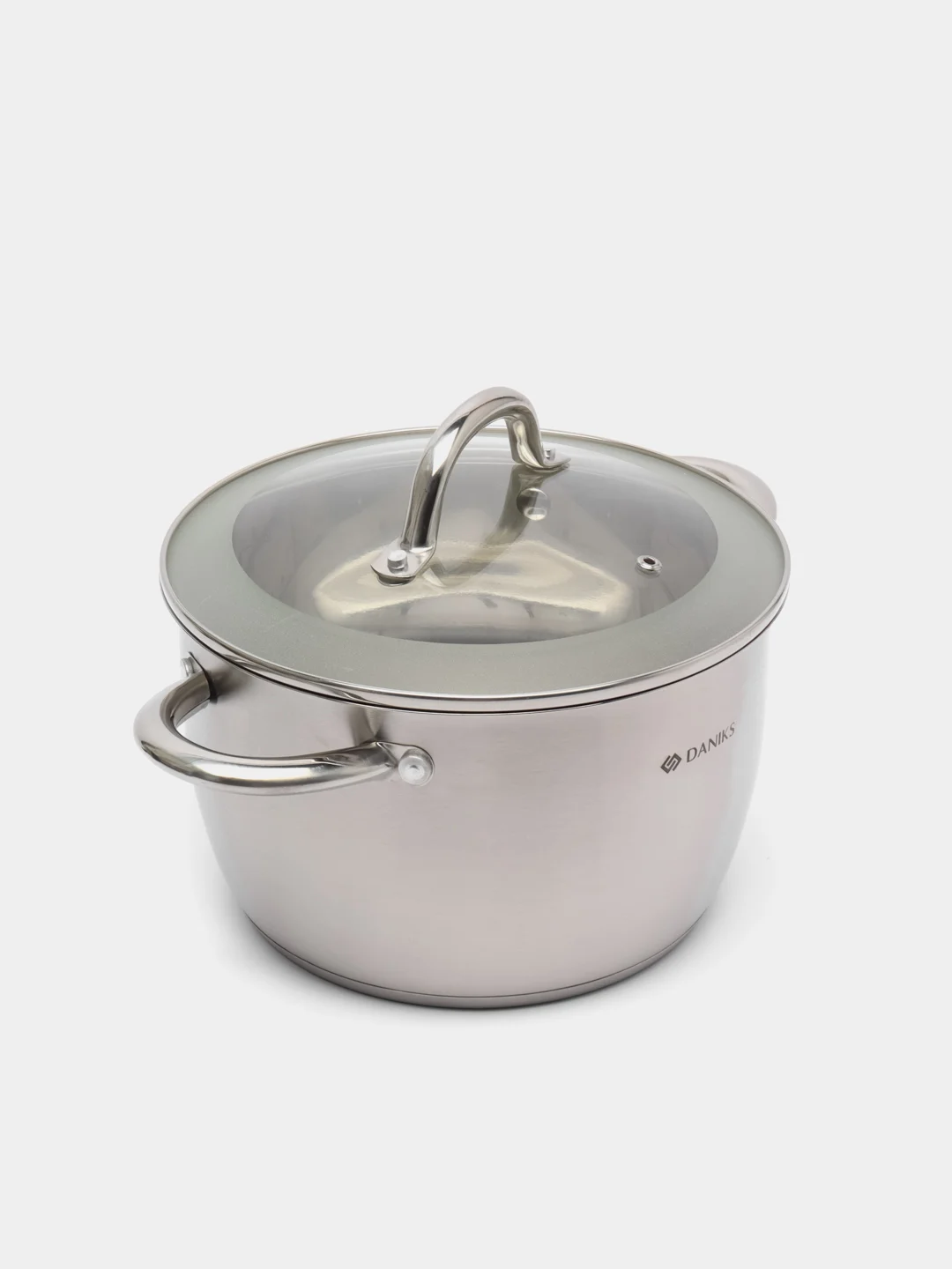 Кастрюля нержавейка, 5 л, с крышкой, Daniks Перл, GS-01205-22