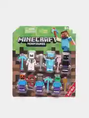 Белый набор фигурок майнкрафт minecraft с аксессуарами, 6 героев / Набор фигурок Радужные друзья