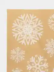 Коралловый наклейка для окон новогодняя/ новый год/ размер 50 х33 см/ снеговики/дед мороз