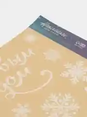 Коралловый наклейка для окон новогодняя/ новый год/ размер 50 х33 см/ снеговики/дед мороз