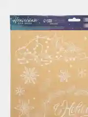 Зелёный хаки наклейка для окон новогодняя/ новый год/ размер 50 х33 см/ снеговики/дед мороз
