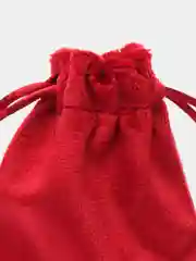 Бордовый подарочный мешочек, бархатный для украшений