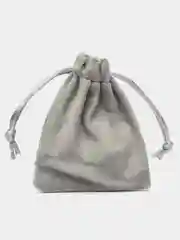 Серый подарочный мешочек, бархатный для украшений