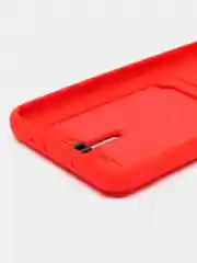 Красный чехол для Xiaomi Redmi 9A, Сяоми Редми 9А, с карманом для карт