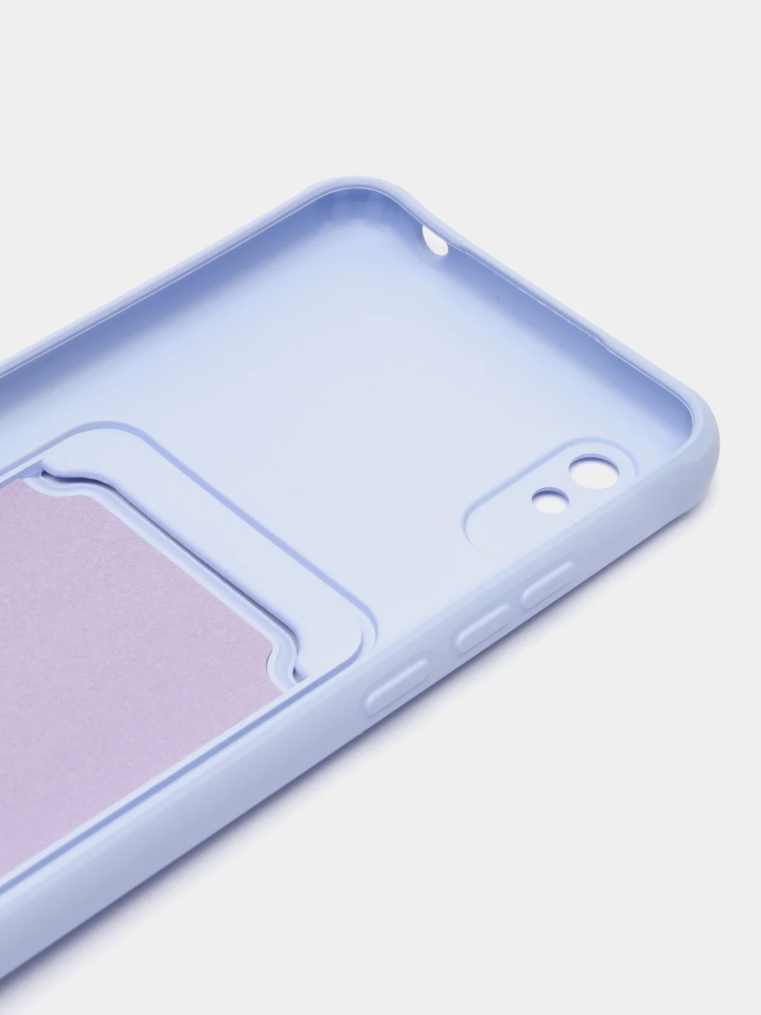 Лавандовый чехол для Xiaomi Redmi 9A, Сяоми Редми 9А, с карманом для карт