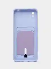 Лавандовый чехол для Xiaomi Redmi 9A, Сяоми Редми 9А, с карманом для карт