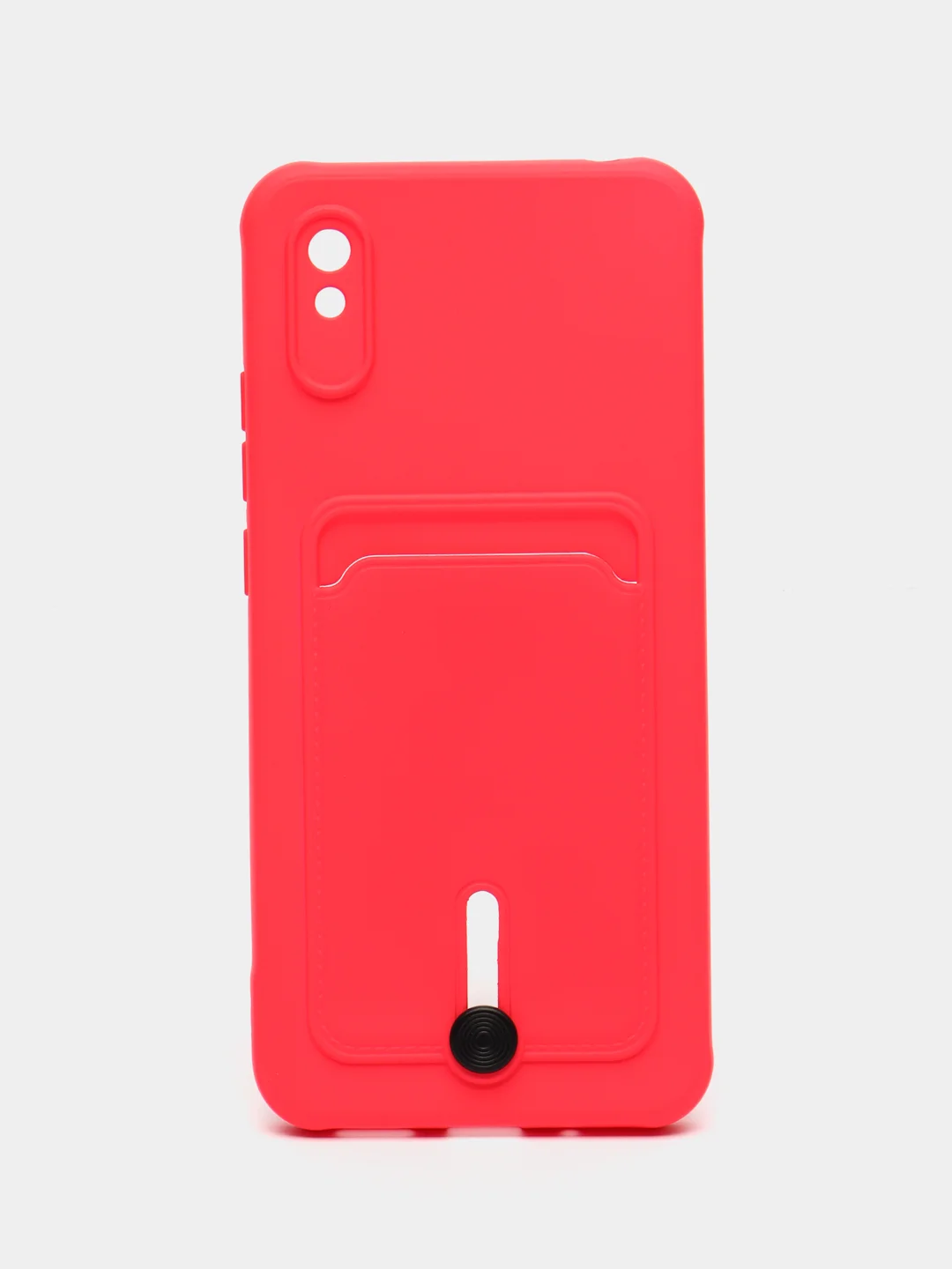 Фуксия чехол для Xiaomi Redmi 9A, Сяоми Редми 9А, с карманом для карт