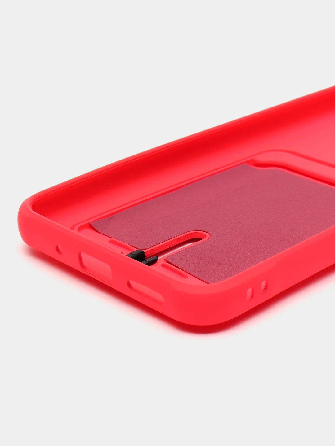 Фуксия чехол для Xiaomi Redmi 9A, Сяоми Редми 9А, с карманом для карт
