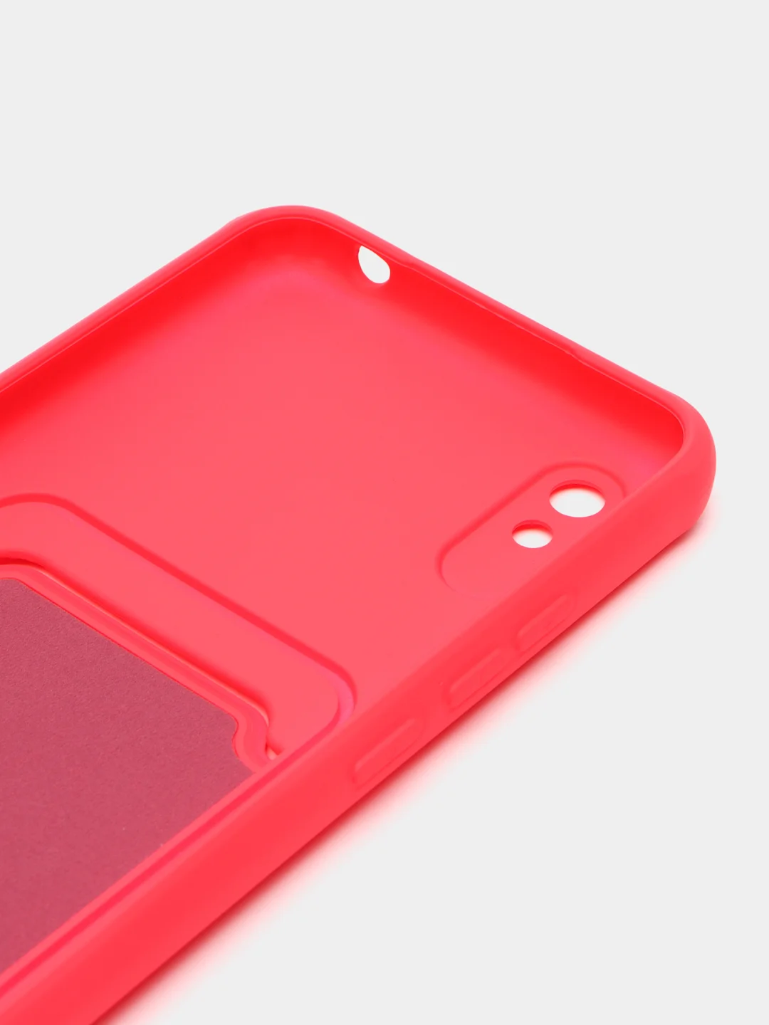 Фуксия чехол для Xiaomi Redmi 9A, Сяоми Редми 9А, с карманом для карт