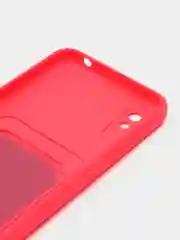 Фуксия чехол для Xiaomi Redmi 9A, Сяоми Редми 9А, с карманом для карт