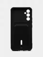 Черный чехол для Samsung Galaxy A34, Самсунг Галакси А34, с карманом для карт