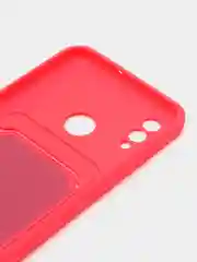 Фуксия чехол Honor 10 Lite Huawei P Smart 2019 (Хонор 10 Лайт), с карманом для карт