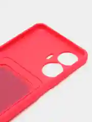 Фуксия чехол для Realme C55 (Реалми С55), с карманом для карт