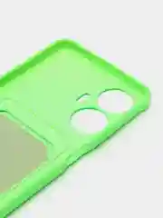 Лайм чехол для Realme C55 (Реалми С55), с карманом для карт